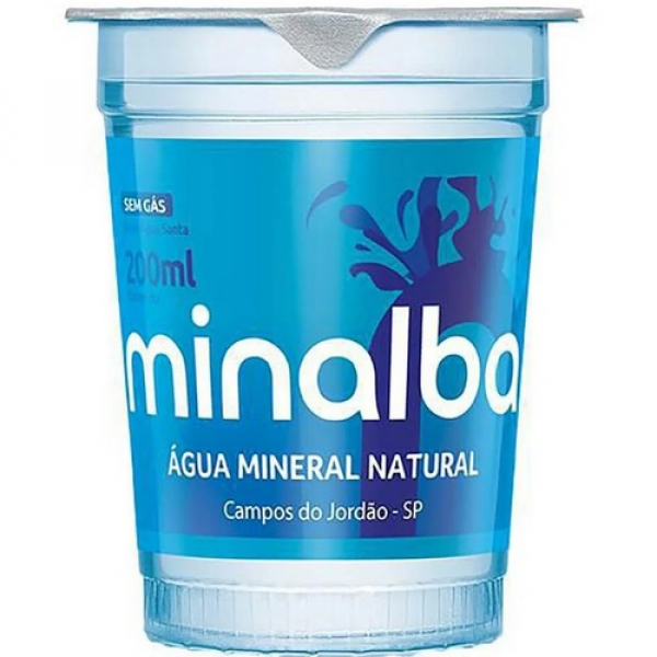 Água Mineral Minalba sem Gás - Copo 200ml